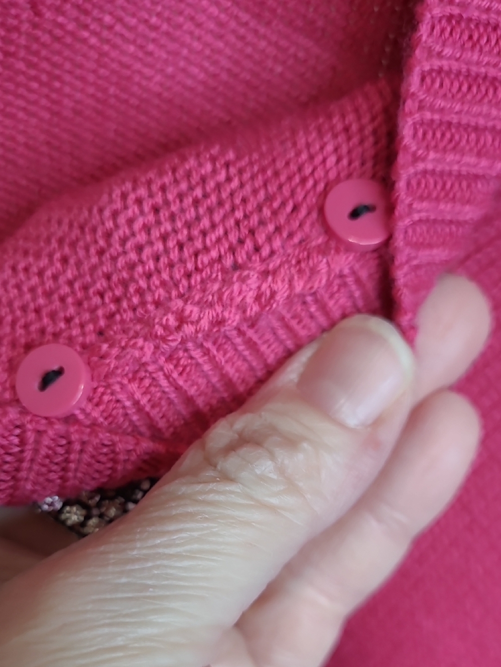 NWT Kate Spade Hot Pink Crewneck Sweater with Removable Rhinestone Bow size XXL - Picture 7 of 13